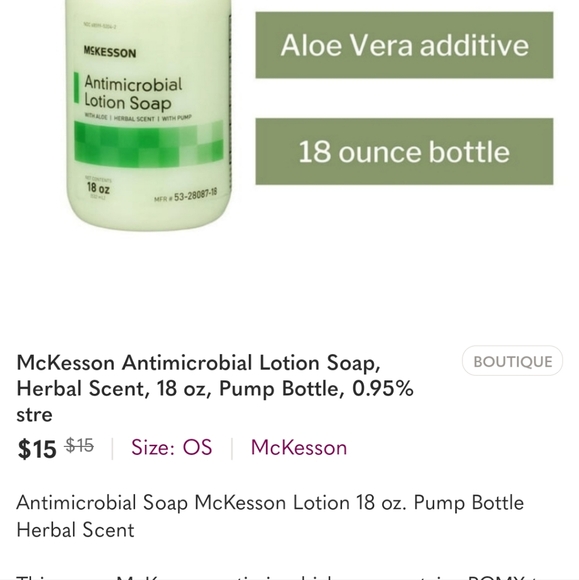 NEW! 3- McKesson Antimicrobial Lotion Soap (18oz ea) - Picture 6 of 7